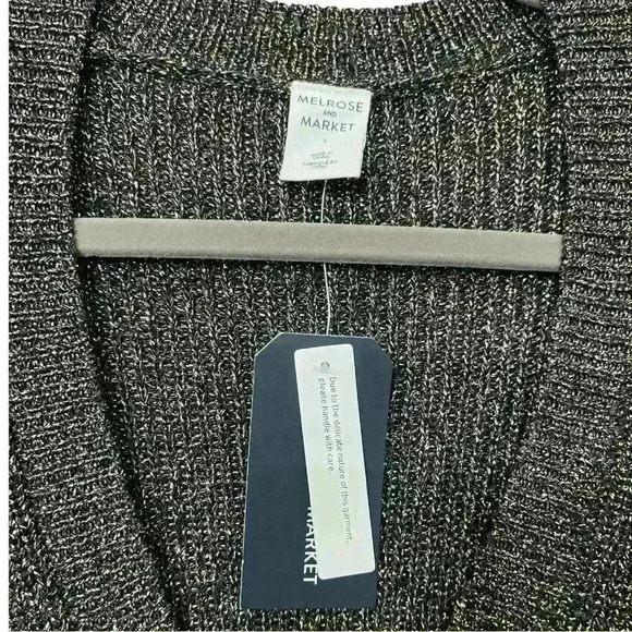 NWT Melrose And Market Gold and Black Knit Sweater, Size S - Picture 4 of 6